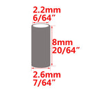 100pcs Black Round Copper Fishing Tube Fishing Wire Pipe Crimp Sleeves Connector Fishing Line Accessories Tool