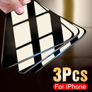 3PCS Full Coverage Tempered Glass Screen Protector For iPhone 11 Pro X XR XS Max 7 8 6 6s Plus 11 PRO