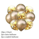Gold Foil Confetti Transparent Balloons