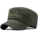 2019 United States US Marines Corps Cap Hat Military Hats Camouflage Flat Top Hat Men Cotton hHat USA Navy Embroidered Camo Hat