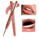 Dual Ended Highly Pigmented Waterproof Matte Velvety Smooth Lipstick