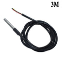 1PCS DS1820 Stainless steel package Waterproof DS18b20 temperature probe temperature sensor 18B20 For Arduino