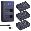4Pcs LPE17 LP E17 LP-E17 Battery + LCD USB Dual Charger for Canon EOS 200D M3 M6 750D 760D T6i T6s 800D 8000D Kiss X8i Cameras
