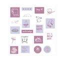 Mohamm 60 Sheets Cartoon Stationery Stickers Release Paper Stickers Scrapbooking Accessories School Supplies Diary Photos Albums