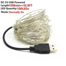 1-10M LED String Lights Copper Wire Fairy lights Night Light For Christmas Garland Room Bedroom Indoor Wedding Decoration Lamp