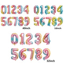 Aluminium Foil Number Balloons