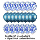 20Pcs Rose Gold Balloon Set Confetti Metallic Balloons Birthday Party Wedding Decoration Anniversary Globals Baby Shower Balloon