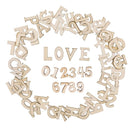 100pcs Wood English Alphabet Decorative Letters Wooden Numbers Mini Wood Ornaments Scrapbooking DIY Art Crafts for Decoration