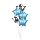 Gold Silver Foil Star Balloon