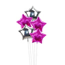 Gold Silver Foil Star Balloon