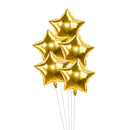 Gold Silver Foil Star Balloon