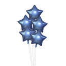 Gold Silver Foil Star Balloon