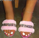 Summer Women's Slippers Zapatos De Mujer Fashion Crystal Beach Slipper Flat Shoes Women Slides Plus Size Flip Flops Open Toe