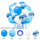 1 Set Metallic Confetti Balloons With Ribbon