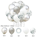 1 Set Metallic Confetti Balloons With Ribbon