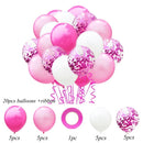 1 Set Metallic Confetti Balloons With Ribbon