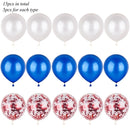 1 Set Metallic Confetti Balloons With Ribbon