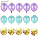 1 Set Metallic Confetti Balloons With Ribbon