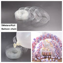 1 Set Metallic Confetti Balloons With Ribbon