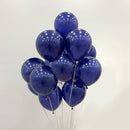 Luminous Blue Latex Balloons And Metallic Chrome Balloons