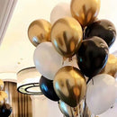 Luminous Blue Latex Balloons And Metallic Chrome Balloons