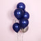 Luminous Blue Latex Balloons And Metallic Chrome Balloons