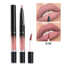 Long-lasting Water Proof Moisturizing Matte 2 In 1 Lip Liner Pencil / Lipstick