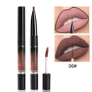 Long-lasting Water Proof Moisturizing Matte 2 In 1 Lip Liner Pencil / Lipstick