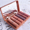 6pcs  Natural Shades Highly Pigmented Waterproof Matte Velvety Smooth Liquid Lip Set In Case