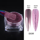 Black /Purple Mirror Powder Nail Glitter