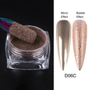 Black /Purple Mirror Powder Nail Glitter