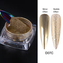 Black /Purple Mirror Powder Nail Glitter