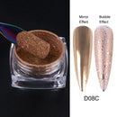 Black /Purple Mirror Powder Nail Glitter