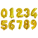 16 32 40 Inch Silver Gold Foil Number Balloons Digital Globos Birthday Wedding Party Decorations Ballons Baby Shower Supplies