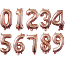 16 32 40 Inch Silver Gold Foil Number Balloons Digital Globos Birthday Wedding Party Decorations Ballons Baby Shower Supplies