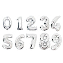 16 32 40 Inch Silver Gold Foil Number Balloons Digital Globos Birthday Wedding Party Decorations Ballons Baby Shower Supplies