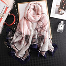 2020 Luxury Brand New Summer Women Silk Scarf Beach Hijab Shawls and Wraps Female Foulard Echarpe Designer Bandana Free shipping