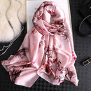 2020 Luxury Brand New Summer Women Silk Scarf Beach Hijab Shawls and Wraps Female Foulard Echarpe Designer Bandana Free shipping