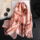 2020 Luxury Brand New Summer Women Silk Scarf Beach Hijab Shawls and Wraps Female Foulard Echarpe Designer Bandana Free shipping