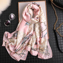 2020 Luxury Brand New Summer Women Silk Scarf Beach Hijab Shawls and Wraps Female Foulard Echarpe Designer Bandana Free shipping
