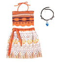 2020 Girls Moana Cosplay Costume for Kids Vaiana Princess Dress Clothes for Halloween Costumes for girls baby Girl party dresses