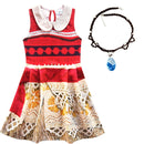 2020 Girls Moana Cosplay Costume for Kids Vaiana Princess Dress Clothes for Halloween Costumes for girls baby Girl party dresses