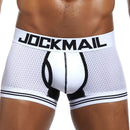 JOCKMAIL Brand Underwear Boxer Men Breathable Mesh Men's Boxers Male Underpants Sexy Panties Cotton Mens Bodysuit Trunks Pant