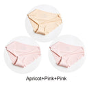 3Pcs/Set Seamless Panties Set Underwear Women's Lingerie Soft SILK Female Fashion Panty Sexy Lady Intimates Low Rise Briefs Set