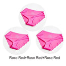 3Pcs/Set Seamless Panties Set Underwear Women's Lingerie Soft SILK Female Fashion Panty Sexy Lady Intimates Low Rise Briefs Set