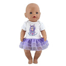 New Sport Dress Doll Clothes Fit 17 inch 43cm Doll Clothes Born Babies Doll Clothes For Baby Birthday Festival Gift