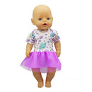 New Sport Dress Doll Clothes Fit 17 inch 43cm Doll Clothes Born Babies Doll Clothes For Baby Birthday Festival Gift