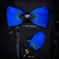 Exquisite Hand Made Bow Tie And Brooch Pin Gift Box Set