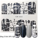 1 Sheet Russian text Nail Watermark Decals Sexy lips Middle finger Sexy girl Water Transfer Slider Russia Words Manicure Tattoos