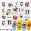 1 Sheet Russian text Nail Watermark Decals Sexy lips Middle finger Sexy girl Water Transfer Slider Russia Words Manicure Tattoos